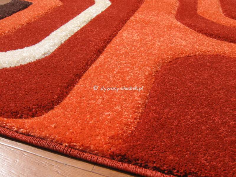 Dywan HS Fryz wycinany 4332 pomarańczowy