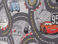 Wykładzina dywanowa Disney Cars szara