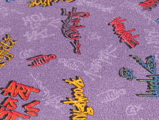 Wykładzina dywanowa Graffiti fioletowa