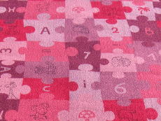 Wykładzina dywanowa Puzzle fioletowa