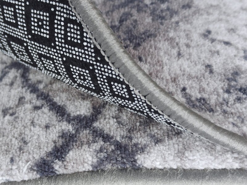 Chodnik dywanowy antypoślizgowy Marble 19 szary