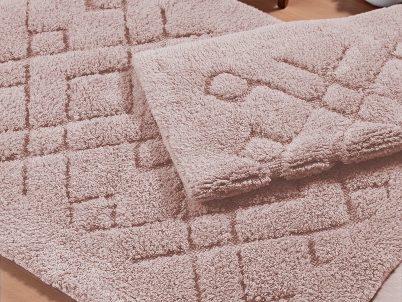 Komplet dywaników łazienkowych Boston 12 pink