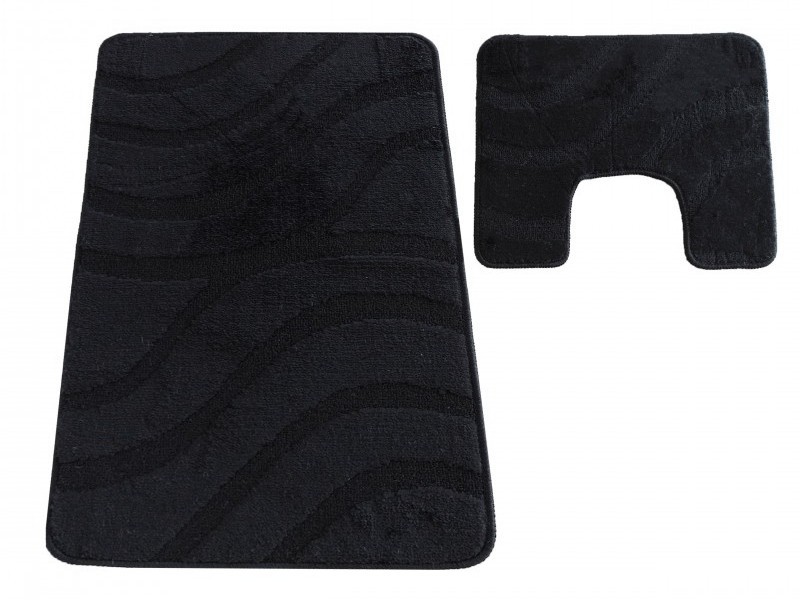 Dywaniki do łazienki antypoślizgowe Symphony czarne