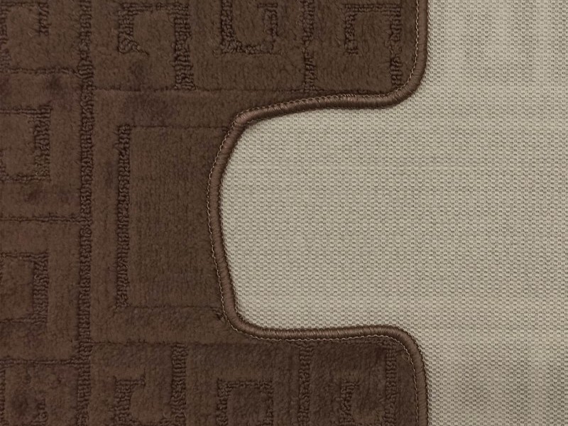 Komplet dywaników łazienkowych 2szt Ethnic grecki chocolatte