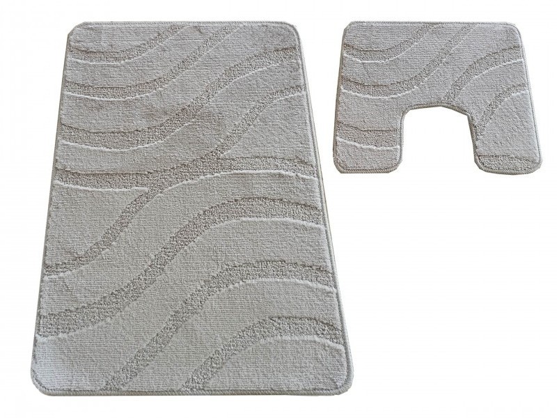 Dywaniki do łazienki antypoślizgowe Symphony sand grey