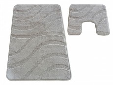 Dywaniki do łazienki antypoślizgowe Symphony sand grey