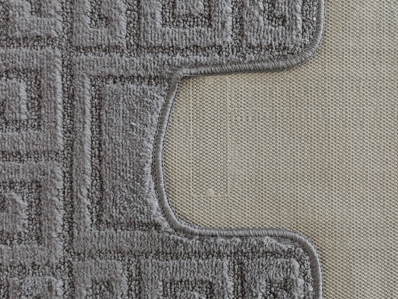 Komplet dywaników łazienkowych 2szt Ethnic grecki opal grey
