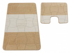 Dywaniki łazienkowe antypoślizgowe duże Sariyer beige
