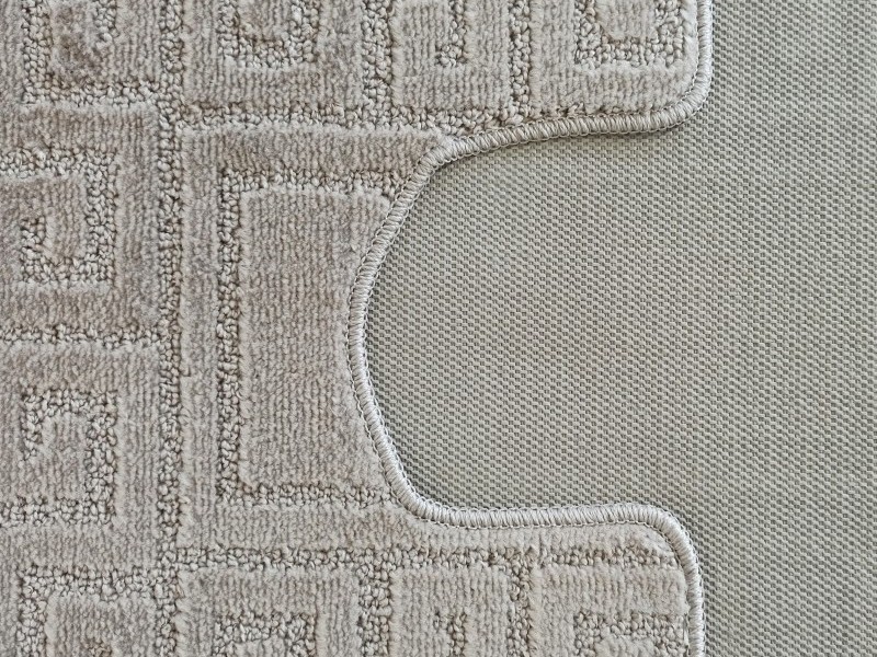 Komplet dywaników łazienkowych 2szt Ethnic grecki sand grey
