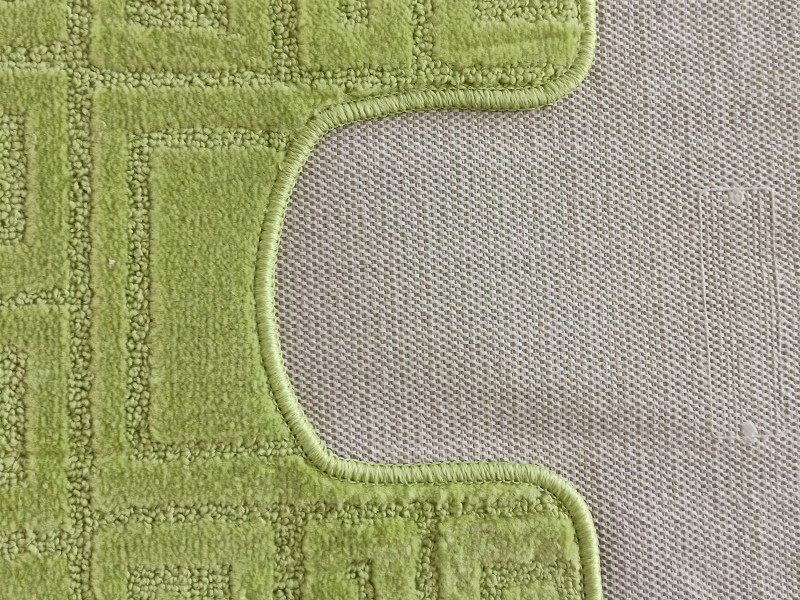 Komplet dywaników łazienkowych 2szt Ethnic grecki p.green