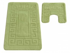 Komplet dywaników łazienkowych 2szt Ethnic grecki p.green