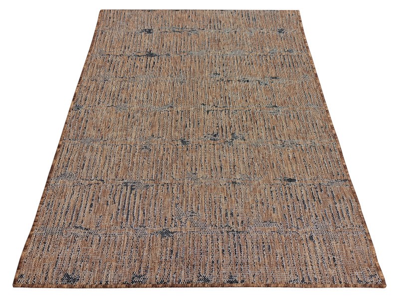 Dywan sznurkowy antypoślizgowy EQOS 0004 brown brązowy nowoczesny do salonu