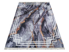 Dark grey Horeca New 118 non-slip washable rug