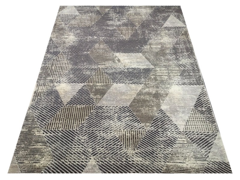 Dywan Modena 5299A bone dark brown trójkąty