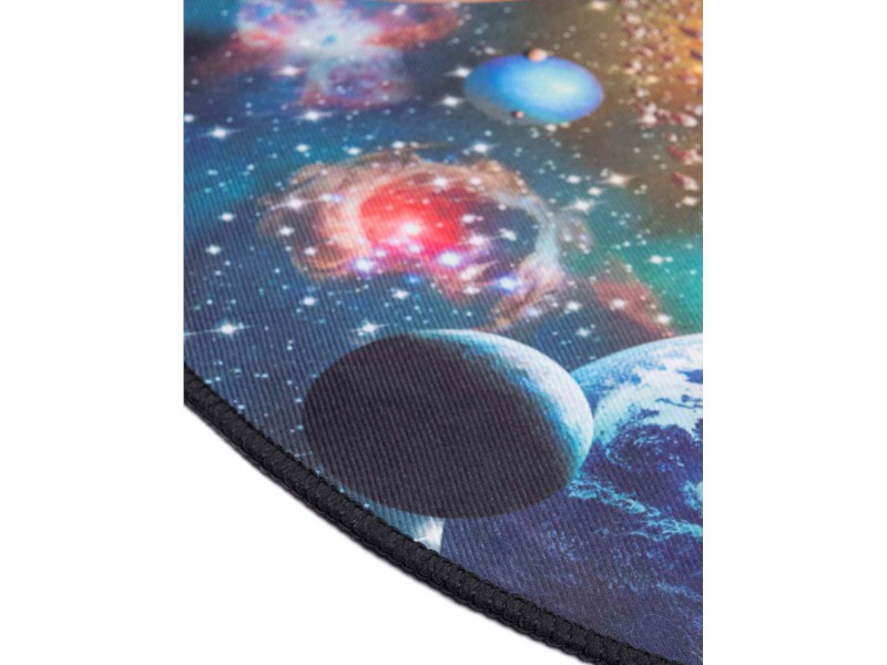 Dywan antypoślizgowy Print 3D planety okrągły