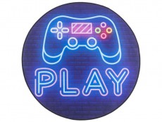 Dywan antypoślizgowy Print 3D play okrągły