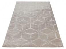 Dywan glamour 3D Alaska beżowy geometria