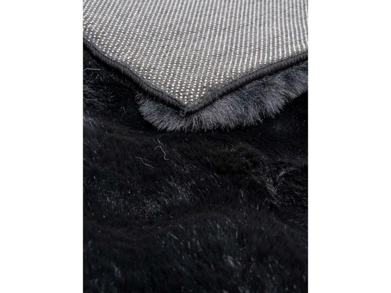 Dywan futrzany Rabbit Bubble czarny