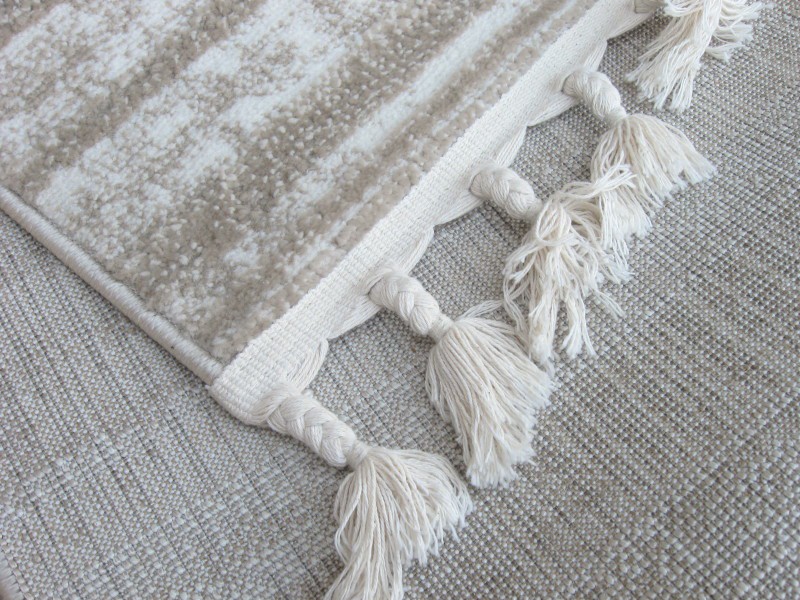 Dywan typu shaggy boho Ankona 7694B beige/papatya