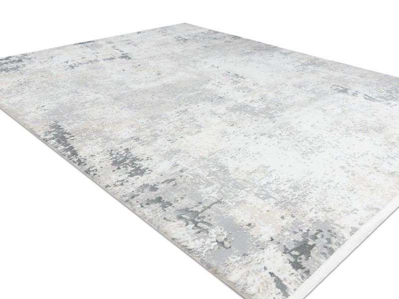 Dywan z frędzlami Duke 51378 kremowy szary beton