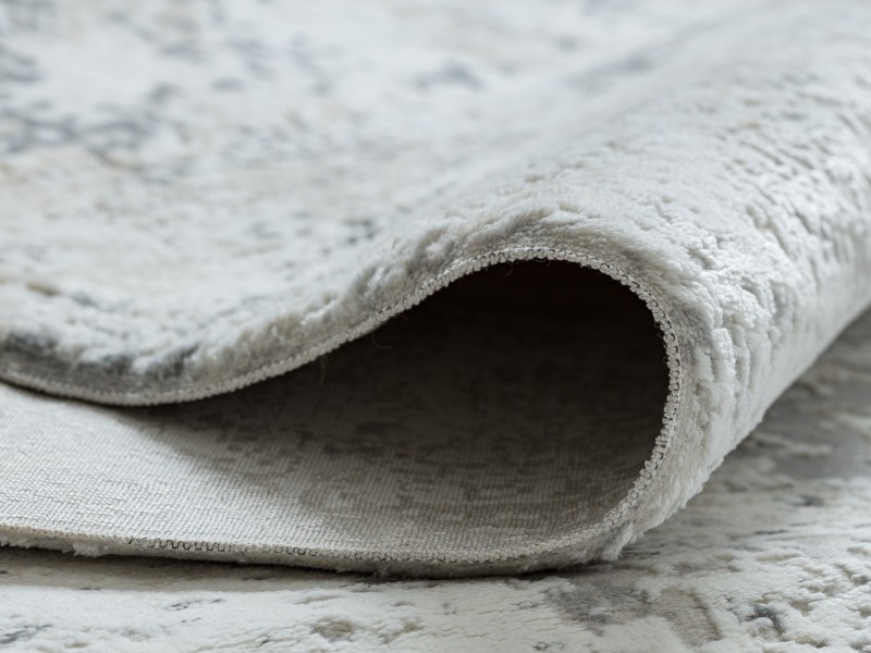 Dywan z frędzlami Duke 51378 kremowy szary beton