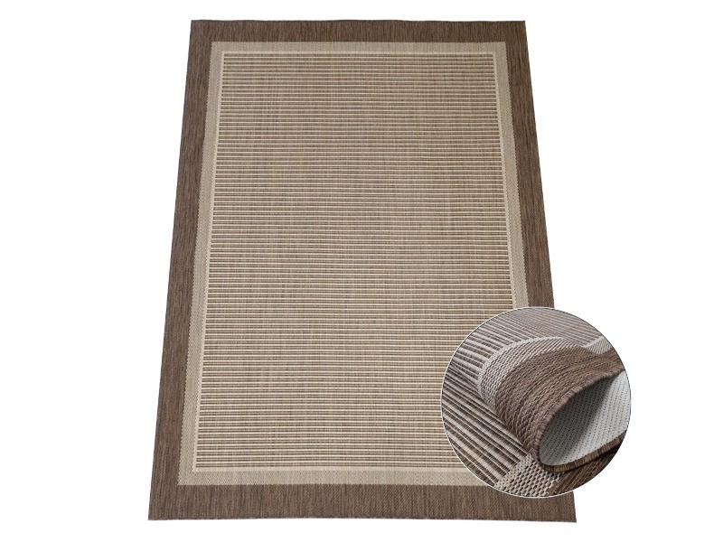 Dywan sznurkowy antypoślizgowy EQOS 0001 beige beżowy nowoczesny do kuchni