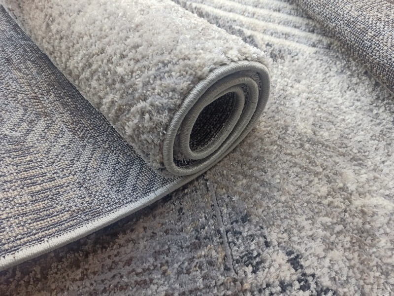 Dywan Olympos 3910B light grey/dark vizon szaro-beżowy z błyszczącą nitką