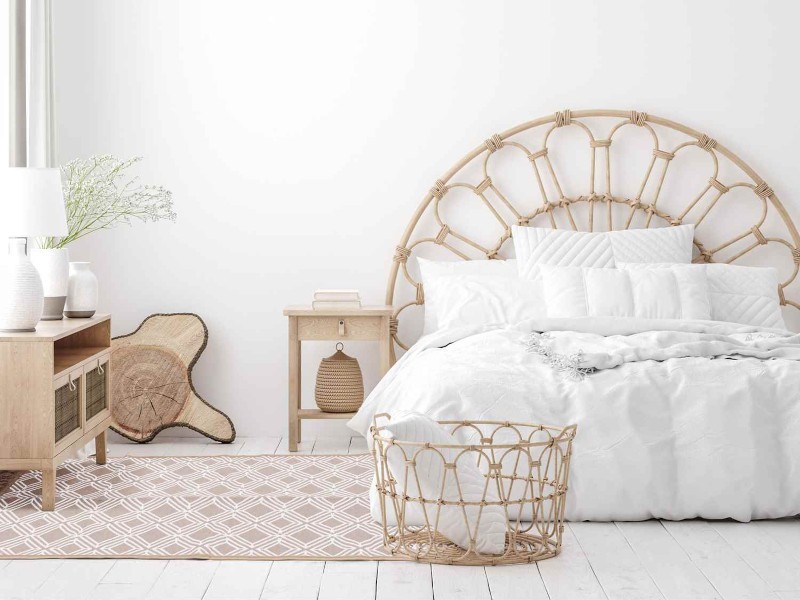 Dywan Kilim Soft geometria beżowo ivory z frędzlami do salonu