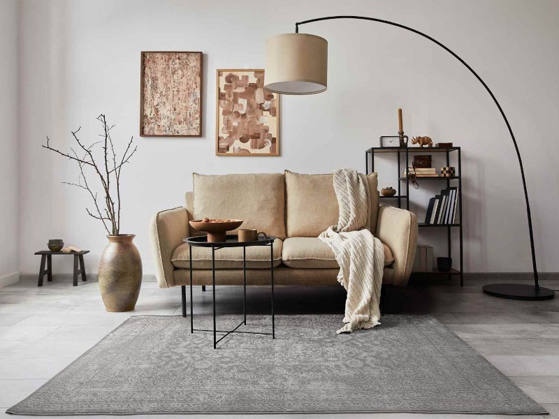 Dywan vintage Signo przecierany klasyczny szary do salonu