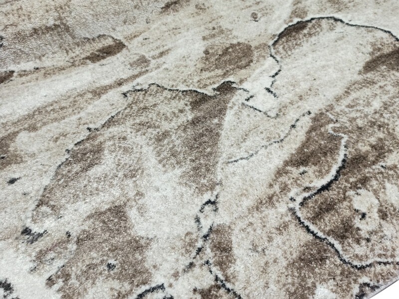 Dywan nowoczesny Soft Q295A BSN61 l.beige/white beżowy miękki gęsty