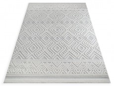 Dywan boho Didar7 srebrny designerski