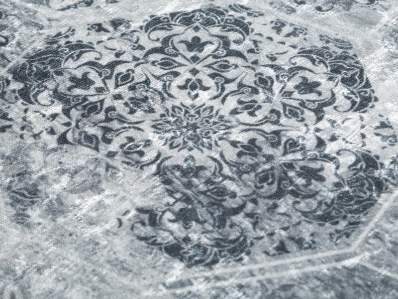 Dywan nowoczesny Lotus7 srebrny szary ornamenty