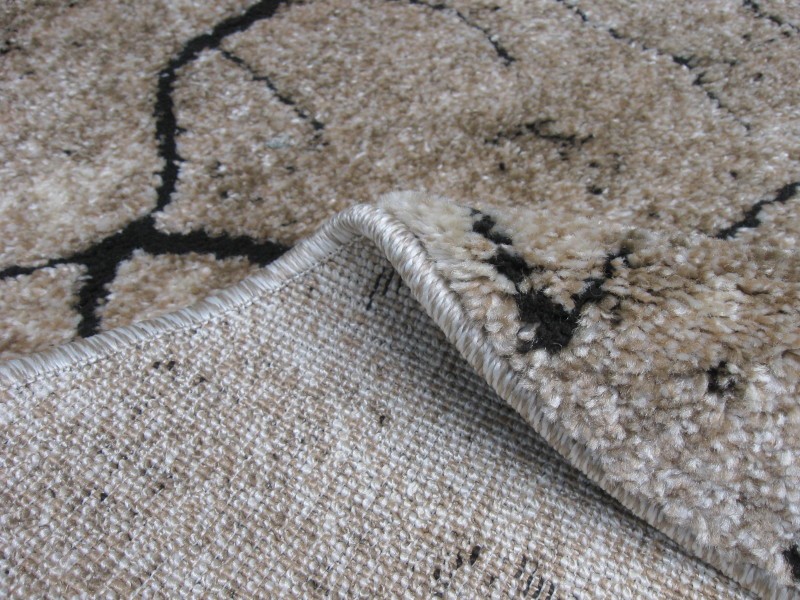 Dywan Miami 0129 beige pień drzewa beżowy okrągły