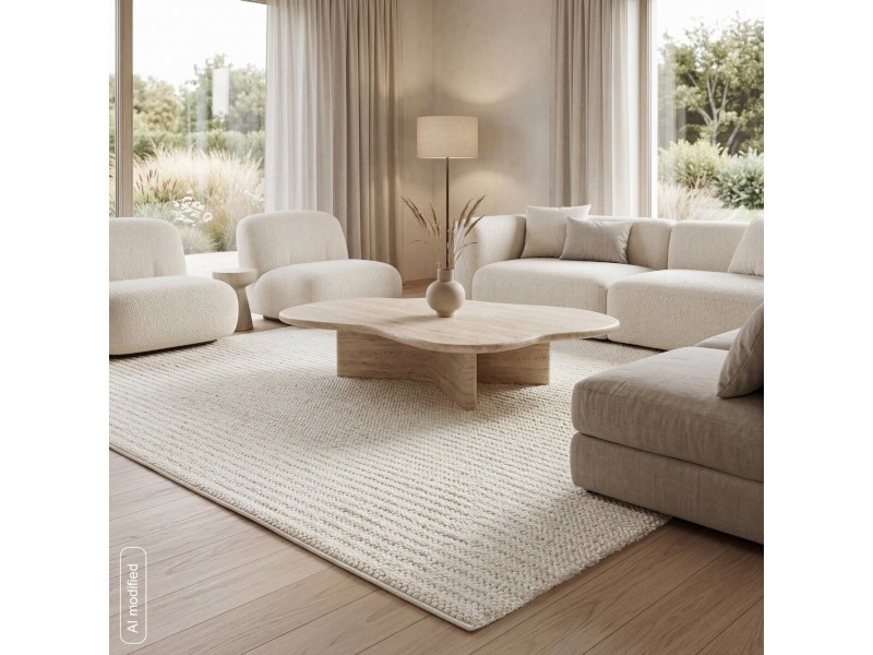 Dywan ekskluzywny Eurofirany Dy/Porto2 K kremowy soft designerski do salonu