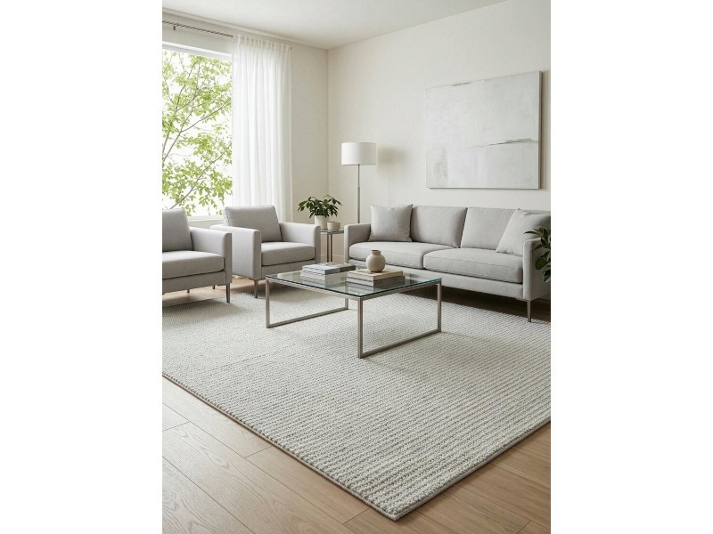 Dywan ekskluzywny Eurofirany Dy/Porto2 srebrny soft designerski do salonu