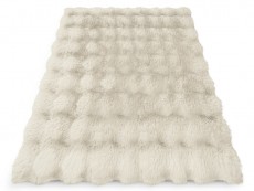 Dywan pluszowy typu shaggy Lily K kremowy