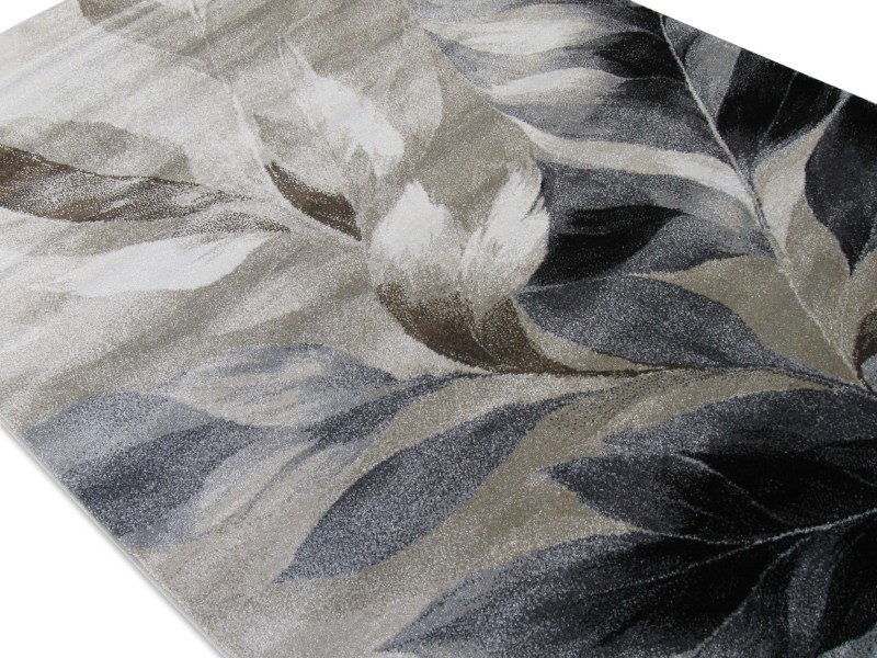 Dywan nowoczesny Fuly 0082A 23 light bej/dark beige szaro-beżowy w liście