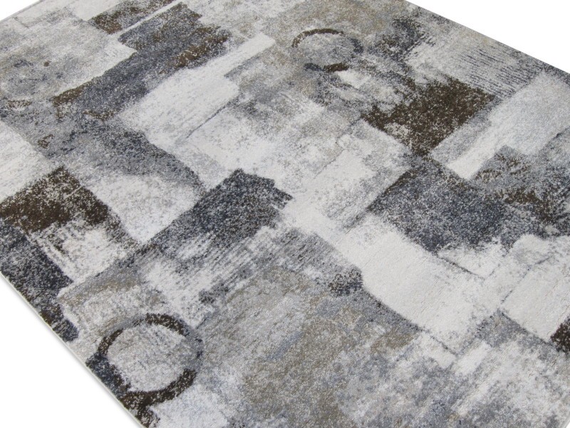 Dywan nowoczesny Fuly X434A 61 medium grey/cream szary kremowy abstrakcyjny