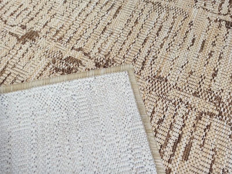 Dywan sznurkowy antypoślizgowy EQOS 0004 beige