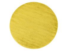 Dywan jednokolorowy 667 okrągły żółty