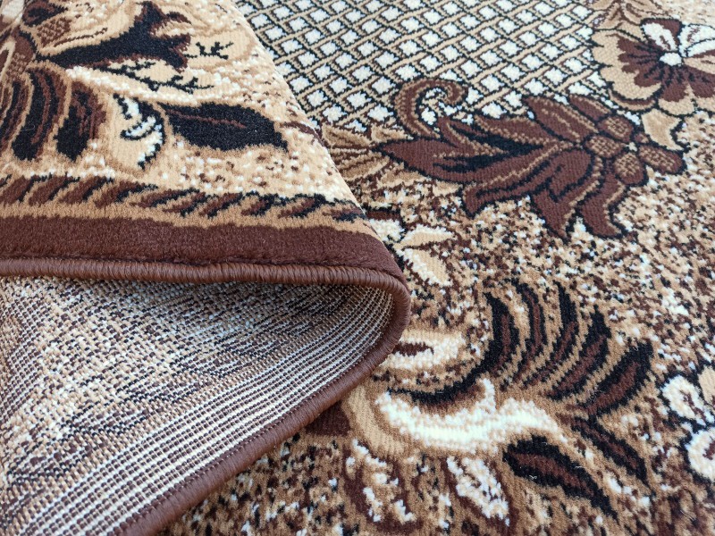 Dywan BCF 4773A brązowy klasyczny owalny