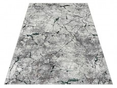 Dywan glamour Luna 4695B light grey / emerald
