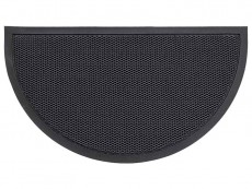 Wycieraczka wejściowa strukturalna 3D czarna półokrągła